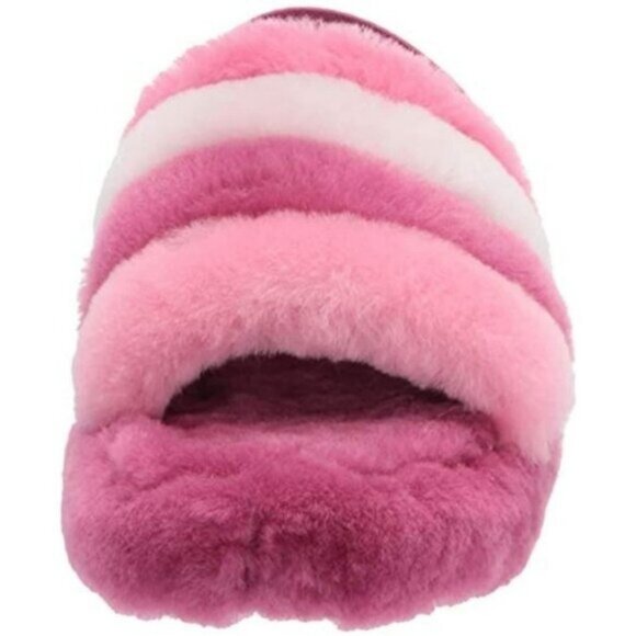 UGG K Fluff Pink Slide Slippers 6 - Picture 7 of 7